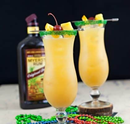 New Orleans Style Hurricane Cocktail