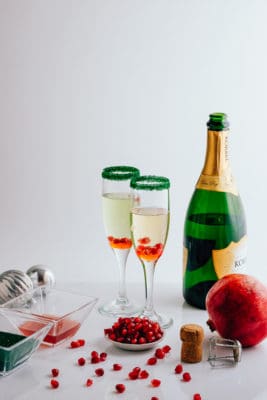 Rudy’s Red Nose Champagne Cocktail