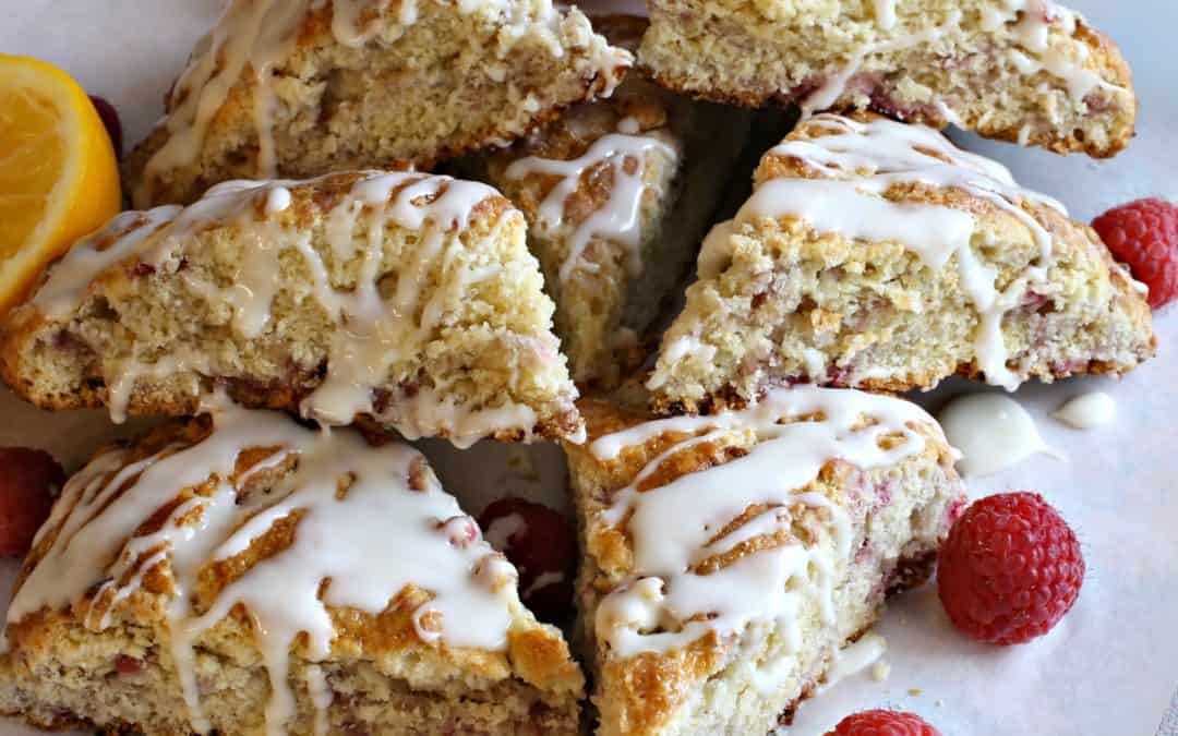 Raspberry and Meyer Lemon Scones