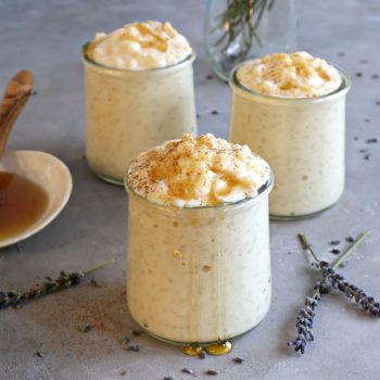 Honey Lavender Rice Pudding