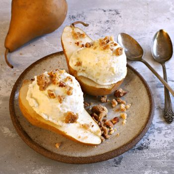 Pear Almond Ice Cream