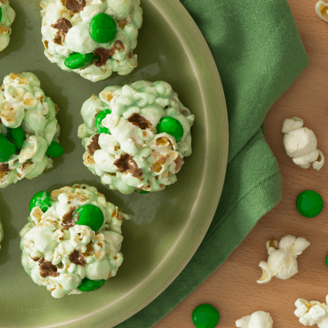 Leprechaun Bait for St Patricks Day - green popcorn recipe