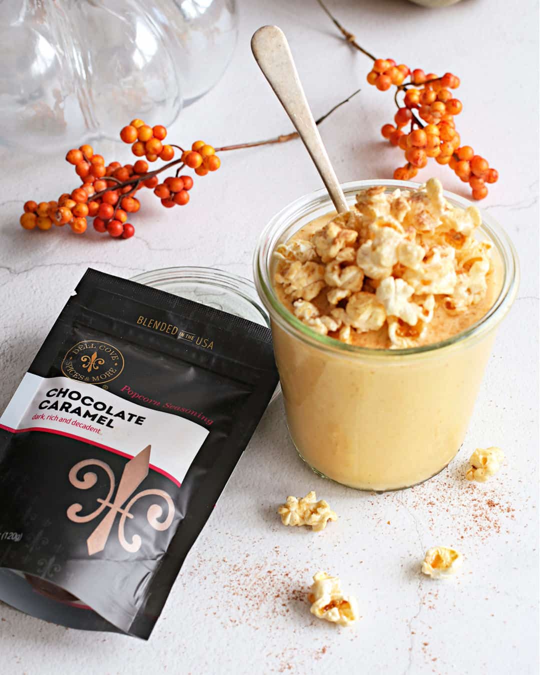 Popcorn Topped Pumpkin Smoothie 2 - IG Feed