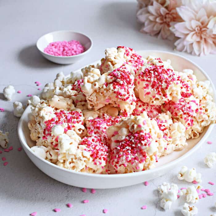Valentine Marshmallow Popcorn Bars - Square 1